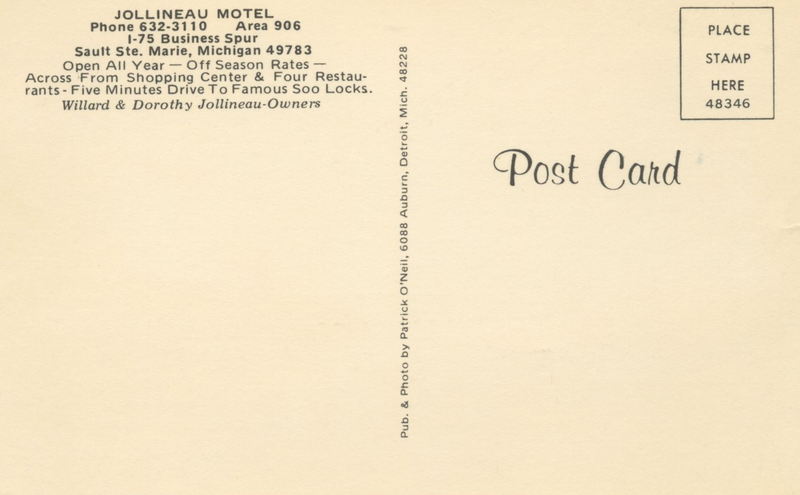 Jollineau Motel (OConnors Motel) - Vintage Postcard